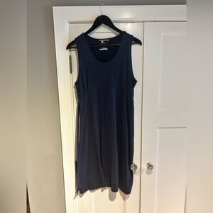 Navy Sleeveless Dress with tie